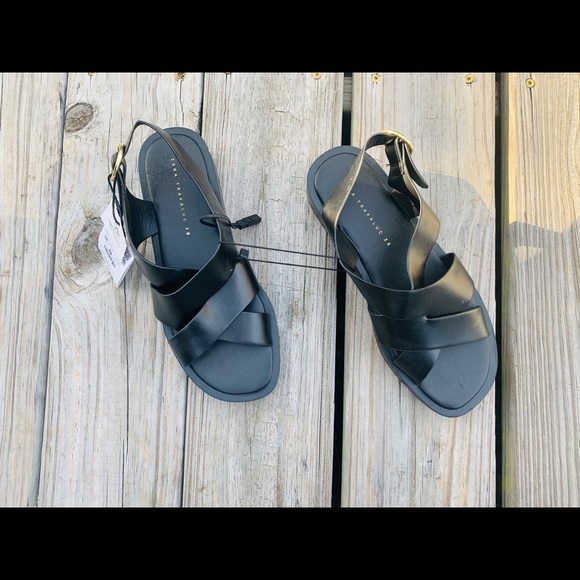 COPY - Zara black dad sandals NWT A3